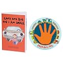 Magnet + Children's Safety Book Combo – Toddler Parking Lot Safety Set – Teaches Kids to Wait Safely by the Car – Made in USA – Great for Autism, Preschool &amp; Daycare – Train