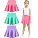 Toddler Skirt Little Girls Athletic Uniform Skorts Golf Outfit Cheer Tennis Skirts with Shorts