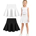 Toddler Skirt Little Girls Athletic Uniform Skorts Golf Outfit Cheer Tennis Skirts with Shorts