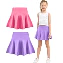 Toddler Skirt Little Girls Athletic Uniform Skorts Golf Outfit Cheer Tennis Skirts with Shorts