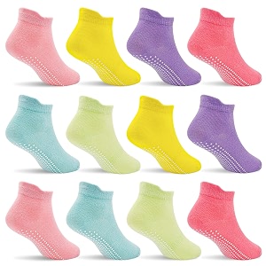 Toddler Socks SkiBeaut 12 Pairs Non Slip