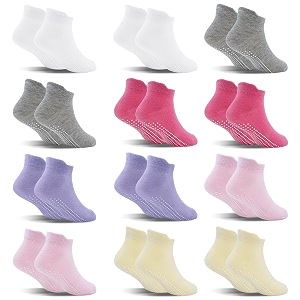 Toddler Socks SkiBeaut 12 Pairs Non Slip