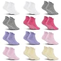 Toddler Socks SkiBeaut 12 Pairs Non Slip