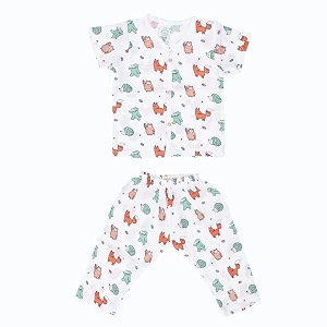 a toddler thing 100 organic muslin sleepsuit  top amp pants  night suit for boys amp girls  sleepwear baby products  night wear rompers  full cover dress