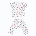 A toddler thing 100% Organic Muslin Sleepsuit | Top &amp; Pants | Night Suit for Boys &amp; Girls | Sleepwear Baby Products | Night Wear Rompers | Full Cover Dress