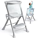 Toddler Tower with Safety Net, 2-Steps Step Stool Standing Tower