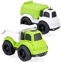 Toddler Toys Cars for 18 Months+ Boy, Garbage Truck Toys and Dump Truck Toys for 2 Year Old Boy, BPA Free, Phthalates Free, PVC, Christmas Birthday Gifts for 2 3 4 Year Old Boys