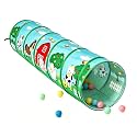 Toddler Tunnel，Pop Up Kids Play Tunnel（Animal Farm Style）