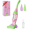 Toddler Vacuum Toy that Works with Lights & Sounds, Pretend Play Toy Vacuum for Toddlers 3-5 Years Old, Baby Vacuum for Boys, Girls, Kids Vacuum Cleaner Cleaning Toys with Spray Bottle, 2 Towels