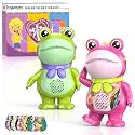 Inspireyes Walkie Talkies for Kids Rechargeable Frog Toys DIY Playset Gift