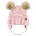 Toddler Winter Hat, Earflap Fleece Lined Pom Pom Beanie Kids 1-12T