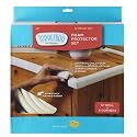 Toddleroo by North States - Foam Edge Protector Set for Baby Proofing: Furniture Corner &amp; Edge Safety Bumpers - 12 Foot Roll of Padding &amp; 4 Corner Protectors - 5 Piece Set - White