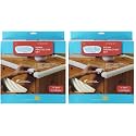 Toddleroo by North States Foam Protector Set | Includes 12 ft. Foam Edging roll and 4 Foam Corner Protectors | No Tools Required | Baby proofing with Confidence (5 Piece Set, White) (Pack of 2)