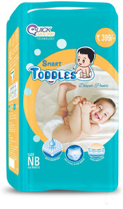 TODDLES Comfy Baby Diaper Pants Size -NB