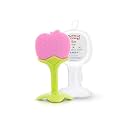 Silicone Baby Teether with Storage Box for Newborn Infant, Babies | Non-Toxic & BPA-Free | Baby Teething (Pink, Set of 1)