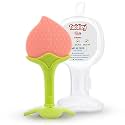Silicone Baby Teether with Storage Box for Newborn Infant, Babies | Non-Toxic &amp; BPA-Free | Baby Teething (Baby Pink, Set of 1)