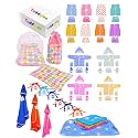Toddylon New Born Baby Essentials Kit 56 Combo Set (0–6 Months) | Newborn Baby Hospital Bag Kit | Infant Combo Set for New Born | Newborns Baby Dress &amp; Clothing Set | Infants Essentials Kit (Pink)