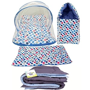 toddylon new born baby bedding set essentials combo set  4 in 1 combo pack  newborns kit for boys amp girls  hospital bag kit  06 months multicolor