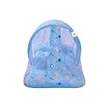 Toddylon Baby Bed New Born Baby Bedding Set Combo | Carry Bag | Mattress | Mosquito Net | Insect Protector | Infants (Cotton, 0-6 Months Size, Blue)