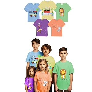 Toddylon Kids T-Shirt Combo Half Sleeve Tshirt