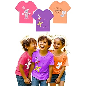 Toddylon Kids T-Shirt Combo Half Sleeve Tshirt