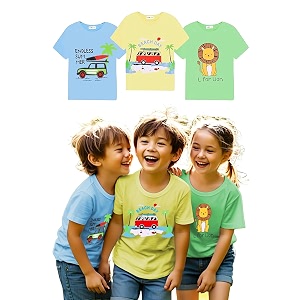 Toddylon Kids T-Shirt Combo Half Sleeve Tshirt