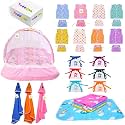 Toddylon 30 in 1 New Born Baby Products All Gift Pack | Baby Bedding Set | Baby Clothes | Essentials Items | Combo Set | Infants | Just Born Boys Girls | Baby Bed (Multicolor, 0-6 Months)