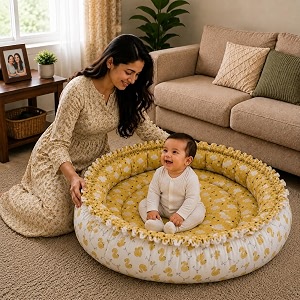 Toddylon New Born Baby Reversible Bedding Set