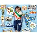 Republic Day Baby Photoshoot Props Set | 26 January India Theme Cutouts for Newborn &amp; Kids Photography | Flag, Army, Monuments Decor | 250 GSM Cardstock Kit