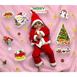 christmas baby photoshoot props set  20 pcs xmas photo booth props for kids amp newborn  merry christmas theme decorations 250 gsm cardstock party amp photography accessories
