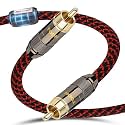 TODN 6.5ft Digital Audio Coaxial Cable with OFC-Core HiFi 75-Ohm SPDIF Coax