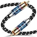 TODN Audiophile Digital Coaxial Cable 5ft 75-Ohm SPDIF Coax for HiFi Audio