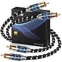 TODN HiFi RCA Stereo Cable 10ft Audiophile with OCC-Core Dual Shielded