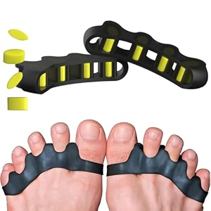 toe separator for feet toe spacers correct toes yoga silicone hammer toe corrector for women amp men correct toe straighteners for overlapping toes toe separator1 pair 2 pcs black