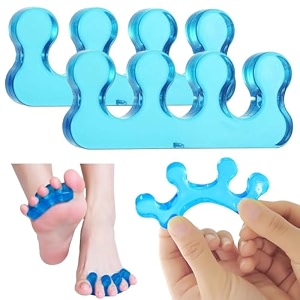 toe separator for feet toe spacers correct toes yoga silicone hammer toe corrector for women amp men correct toe straighteners for overlapping toes toe separator1 pair 2 pcs blue