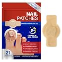 Toenail Care Patches, Nail Patches for Thick & Discolored Nails, Nail Conditioning Formula, Self-Adhesive Nail Care Stickers, 21 Patches