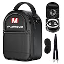 TOENNESEN Hard Carrying Case for Meta Quest 3/Oculus Quest 2/Vision Pro VR Headset with Elite Strap, Touch Controllers &amp; Other Accessories, with Strap &amp; Lens Protector, for Travel and Home Storage