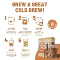 Toffee Coffee Roasters | Vanilla Cold Brew Bags | Easy Brew Coffee | Cold Brew Coffee | 100% Arabica Grounded Coffee | Makes 32 Cups of Coffee | Freshly Roasted Coffee | Pack of 8