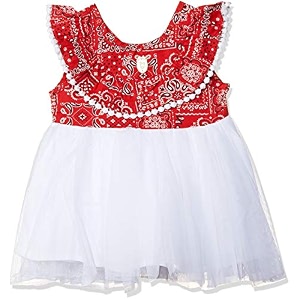 Girls Regular Frocks 50174 Red 12M-18M