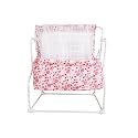 TOFO New Born Baby Mobile Swing, Cradle with Mosquito net (Pink)