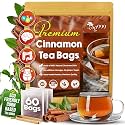 TOG999 Ceylon Cinnamon Tea Bags, Cinnamon Herbal Tea, Caffeine-Free, 60 Ct