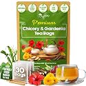 TOG999 Chicory and Gardenia Tea Bags, Herbal Tea, Caffeine-Free, 30 Bags