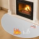 TOHONFOO Fireplace Mat for Home Protection, 2'8'' x 1'4'' x 0.04'', Grey