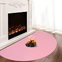 TOHONFOO Fireplace Mat for Home Protection, 4' x 2'4" x 0.04'', Pink