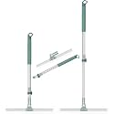 Toilet Cleaner Brush with Holder Stand Slim Flex Toilet Brush Anti-drip Set Toilet Bowl Cleaner Brush, No-Slip Long Handle Soft Silicone Bristle Clean Toilet Corner Easily (Foor Wipe)
