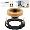 Toilet Flange Repair Kit with Wax Ring for 3-4 Inch Waste Lines