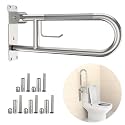Toilet Grab Bar 24 Inch, YuanDe Brushed Nickel Anti-Slip Support Rail