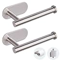 JOPOFI Self Adhesive Toilet Paper Holder - Brushed Nickel（2 Pcs）