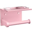 Toilet Paper Holder with Shelf Wall Mounted Toilet Paper Roll Dispenser