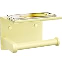Toilet Paper Holder with Shelf Wall Mounted Toilet Paper Roll Dispenser